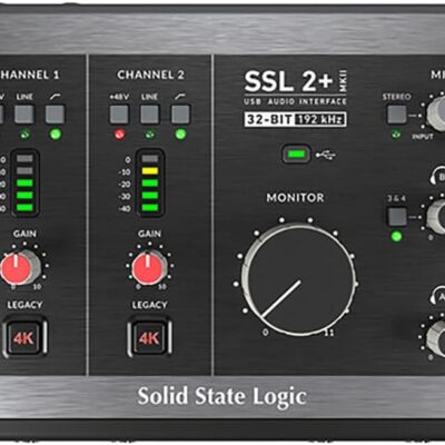 51zFIeUErjL. AC SL1000 Solid State Logic SSL 2+ MKII – 2×4 USB Audio Interface Bundle with Slate Digital VMS ML-1A Large-diaphragm Condenser Modeling Microphone