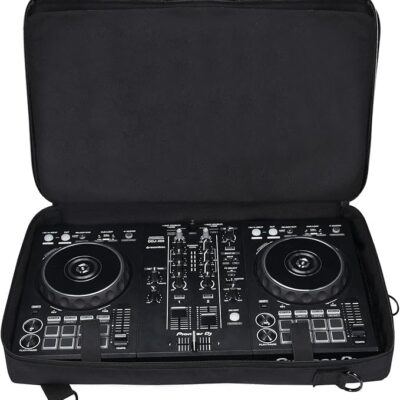 Carrying Case for Pioneer DDJ 400/DDJ FLX4/DDJ 200/DDJ SB3 SB2/DDJ-202/Inpulse 300/Native Instruments Traktor Kontrol S2 Mk3 DJ Controller, Soft Travel Storage Bag with Bag Strap