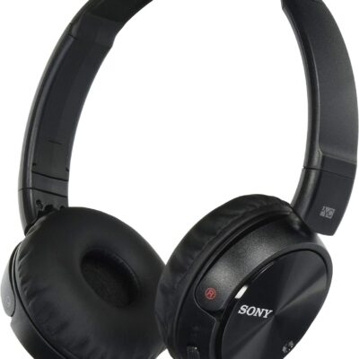 61 G H3wOrL. AC SL1500 Sony MDR-ZX110NC Extra Bass Noise-Cancelling Headphones with Neodymium Magnets & 30mm Drivers, Black (Renewed)