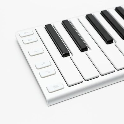 Xkey 25 USB MIDI Keyboard – Apple-Style Ultra-Thin Aluminum Frame, 25 Full-Size Velocity-Sensitive Keys, Polyphonic Aftertouch, Ultra-Low Latency, Simply Plug & Play on iPad, iPhone, Mac, PC