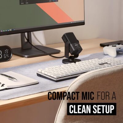 RØDE NT-USB Mini Versatile Studio-quality Condenser USB Microphone with Free Software for Podcasting, Streaming, Gaming, Music Production, Vocal and Instrument Recording,Black