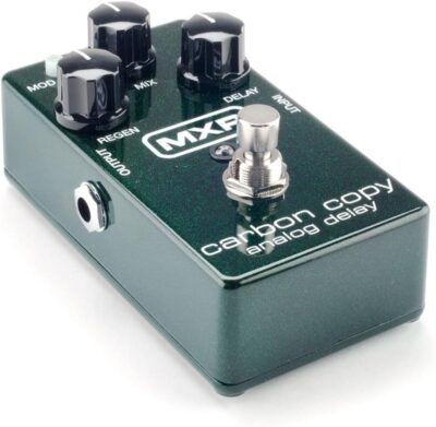 61 IX5OhLHL. AC SL1000 MXR M169 Carbon Copy Analog Delay Pedal BUNDLE with AC/DC Adapter Power Supply for 9 Volt DC 1000mA, 2 Metal-Ended Guitar Patch Cables AND 6 Dunlop Guitar Picks