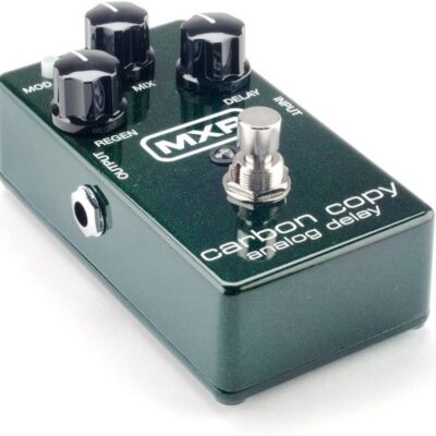 61 IX5OhLHL. AC SL1000 MXR M169 Carbon Copy Analog Delay Pedal BUNDLE with AC/DC Adapter Power Supply for 9 Volt DC 1000mA, 2 Metal-Ended Guitar Patch Cables AND 6 Dunlop Guitar Picks