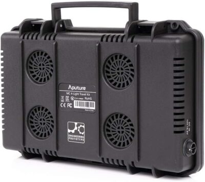 610MXflDfzL. AC SL1000 Aputure MC 4-Light Travel Kit, 4 MC RGBWW LED On Camera Lights with Wireless Charge Case CRI/TLCI 96+, Temperature 3200K-6500K, HSI Mode,Support Magnetic Attraction