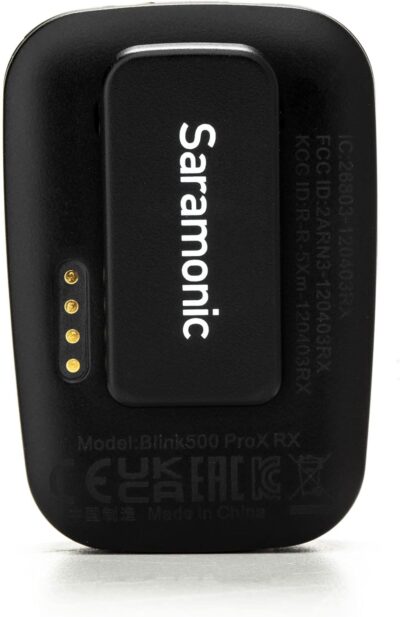 Saramonic Blink 500 Pro X B2 Wireless Microphone for iPhone, 2-Person Wireless 2.4GHz Clip-On Microphone System with Lavaliers for Cameras, Mobile & More, Black