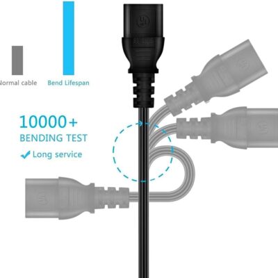 610XaloJN7L. AC SL1500 Replacement 5ft UL AC Power Cord Compatible with Stanton STR8-150 M2 ST.150 M2 T.62 M2 DJ Turntable PSU