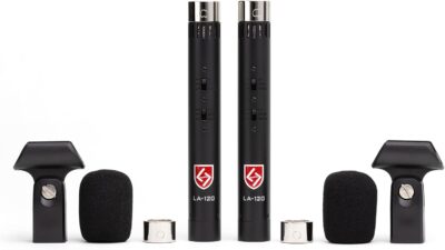 610xe3Q6NnL. AC SL1500 Lauten Audio LA-120 V2 Small-Diaphragm Condenser Microphone Pair