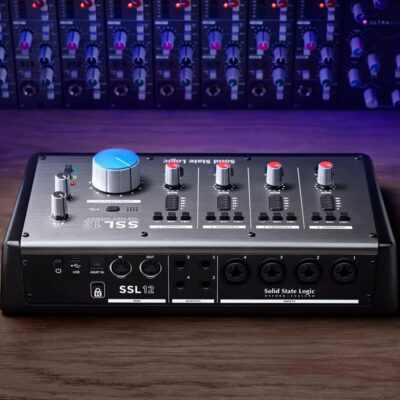 Solid State Logic SSL 12 12-In and 8-Out USB Audio Interface with Studio-Quality Audio for Professional Recording and Mixing