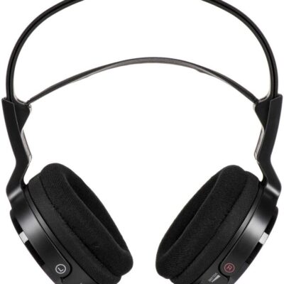 Sony MDR-RF912RK Over-Ear Wireless Radio Frequency Stereo TV Headphone System with 40mm Drivers, Noise Reduction and Long Wireless Range, Black (Non-Retail Packaging)