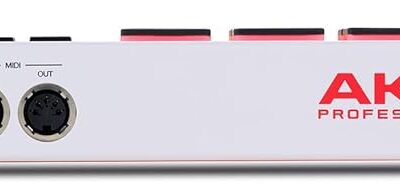 612BT2hfG1L. AC SL1500 Akai Professional MPK Mini Plus – USB MIDI Keyboard Controller with 37 Mini Keys, 8 MPC Pads, Sequencer, MIDI/CV/Gate I/O and Native Instruments Sound Package, White Limited Edition
