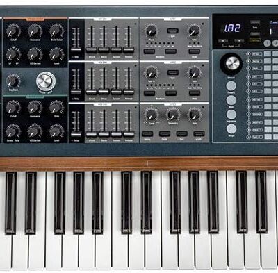 Arturia PolyBrute Analog Morphing Matrix Synthesizer Bundle with Piano Bench (Black, Small)