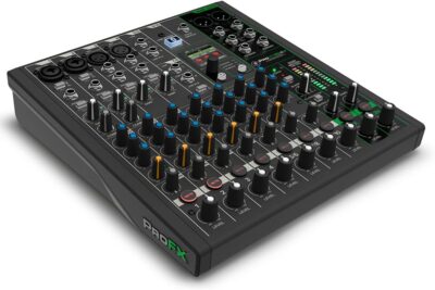 Mackie ProFX10v3+ 10-Channel Professional Analog Mixer with USB, Onyx Mic Preamps, GigFX Effects Engine, and Bluetooth