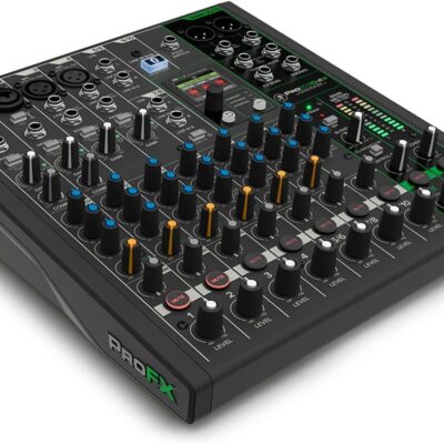 Mackie ProFX10v3+ 10-Channel Professional Analog Mixer with USB, Onyx Mic Preamps, GigFX Effects Engine, and Bluetooth