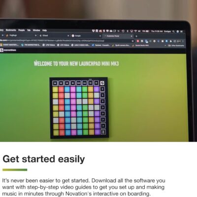 Novation Launchpad Mini [MK3] — Portable MIDI 64-Pad, USB Grid Controller for Ableton Live and Logic Pro Performances