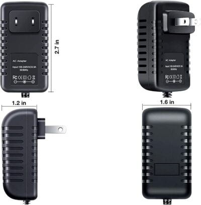 6134DhxIdPL. AC SL1500 AC Adapter Replacement for Squarp Hapax Sequencer Power Supply Mains PSU, Black