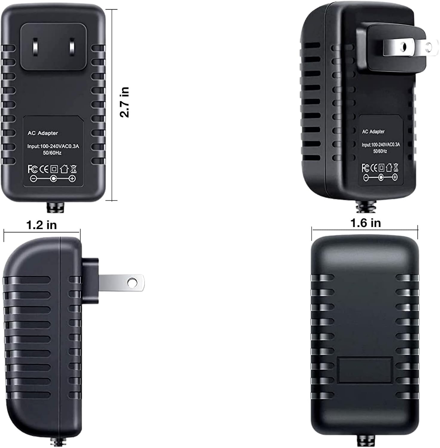 AC Adapter Replacement for Make Noise Strega Synth Power Supply Mains PSU, Black