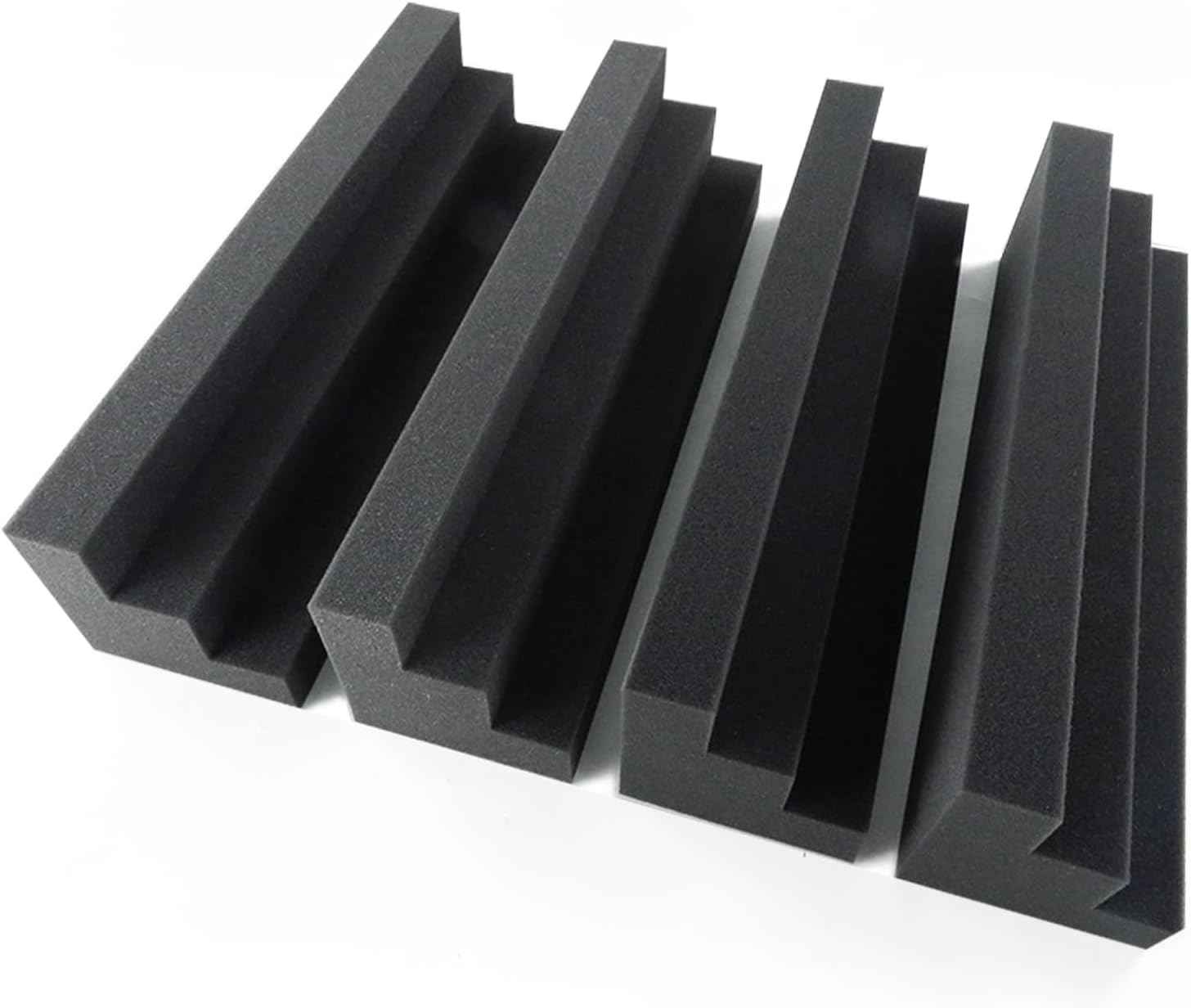 24 Pack Bass Traps Acoustic Foam Panels – 12 X 3 X 3 Bass Trap Acoustic Foam Corner Block- High Density Soundproofing Foam – Acoustic Panels for Home, Studio or Theater