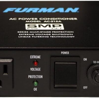 613GTxOf2xL. AC SL1200 Furman AC-215A Compact Power Conditioner with Auto-Resetting Voltage Protection – Black