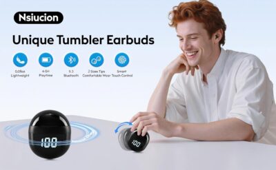 613wVWIoWIL. AC SL1500 Invisible Mini Sleep Earbuds Wireless Bluetooth, Ultra-Light Comfort Fit Sleep Headphones for Side Sleepers, Unique Tumbler Portable Charging Case, Soft In-Ear Ear Plugs for Sleeping Small Ears Gym