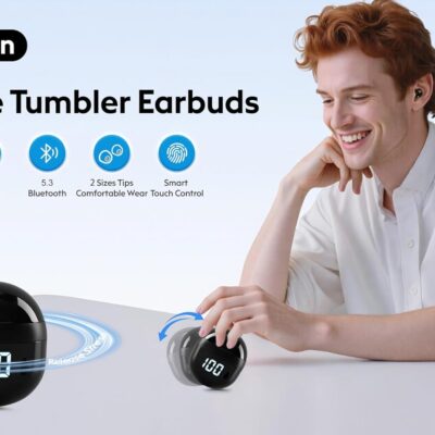613wVWIoWIL. AC SL1500 Invisible Mini Sleep Earbuds Wireless Bluetooth, Ultra-Light Comfort Fit Sleep Headphones for Side Sleepers, Unique Tumbler Portable Charging Case, Soft In-Ear Ear Plugs for Sleeping Small Ears Gym