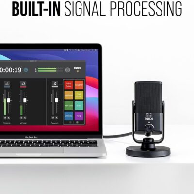 RØDE NT-USB Mini Versatile Studio-quality Condenser USB Microphone with Free Software for Podcasting, Streaming, Gaming, Music Production, Vocal and Instrument Recording,Black