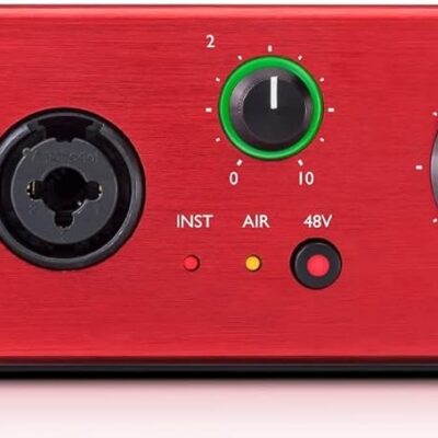 Audiosavings Recording Bundle with Focusrite Clarett+ 2Pre USB-C Interface Dual Mic Preamps with ADAT Input, Rockville RPAK Backpack Padded Laptop Pocket Durable Nylon Build (2 Items)