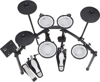 Roland TD-07DMK Electronic V-Drums Kit – Legendary Double-Ply All Mesh Head kit with superior expression and playability – Bluetooth Audio & MIDI – 40 FREE Melodics Lessons