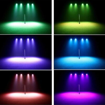 UKing Moving Head Light RGBW LED Stage Lighting Effect 7x10W Moving Heads Wash Lights by DMX and Remote Control with Professional Spotlight for DJ Disco Events Wedding Birthday Party Live Show Bar
