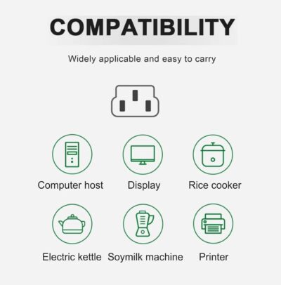 6157WcNAqL. AC SL1500 Replacement 5ft UL AC Power Cord Compatible with Stanton STR8-150 M2 ST.150 M2 T.62 M2 DJ Turntable PSU