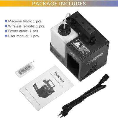 Haze Machine, Continuous Fog Machine with Wireless Remote Timer and DMX, Enhances the Light Show, Perfect for DJ Clubs, Stages, and Halloween Parties