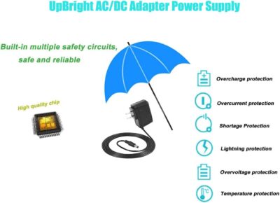 616Q3gOqeXL. AC SL1400 UpBright 5V AC/DC Adapter Compatible with IK Multimedia iRig PSU 3A for iRig Stream iRig Stomp I/O iRig Pro I/O iRig Keys I/O Stereo Audio Interface DC5V 3000mA 5VDC Power Supply Cord Battery Charger