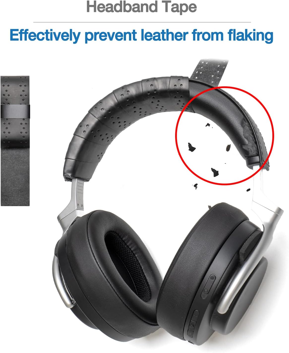 Headphone Headband Cover Cushion Compatible with Denon DJ HP700 HP800 HP1000 HP1100 HP2000,DJ MC7000 Headphones Bundle DJ Headphone-Headband Tape Protection