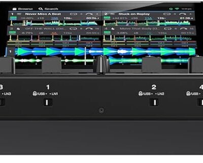 Denon DJ PRIME 4+ Standalone DJ Controller with Stem Separation on 4 Decks, Wi-Fi Streaming, Drop Sampler Mixer, 10.1 Touchscreen, Light Control