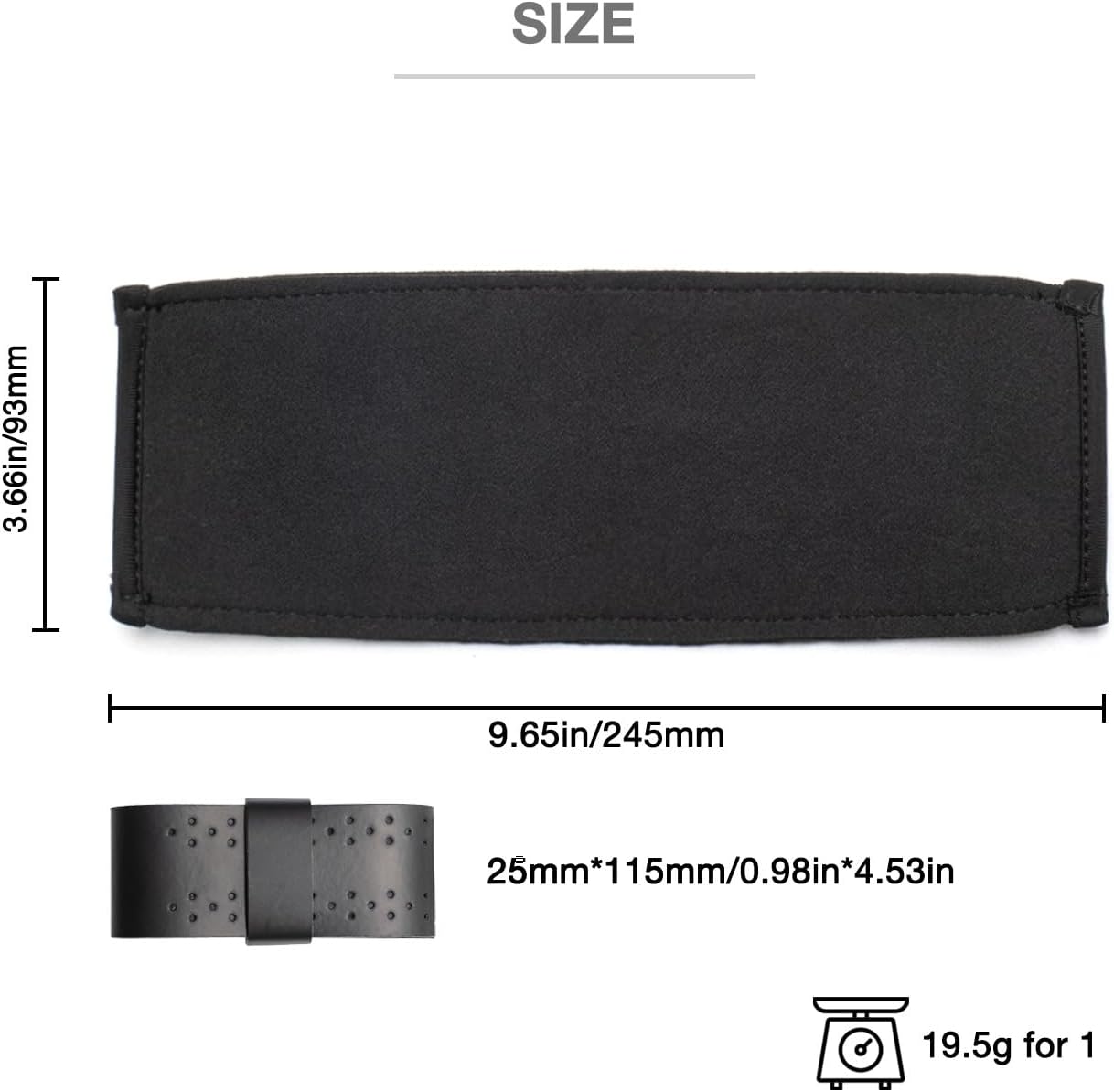 Headphone Headband Cover Cushion Compatible with Denon DJ HP700 HP800 HP1000 HP1100 HP2000,DJ MC7000 Headphones Bundle DJ Headphone-Headband Tape Protection