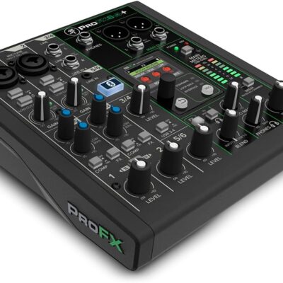 617j5lqEB5L. AC SL1200 Mackie ProFX6v3+ 6-Channel Professional Analog Mixer with USB, Onyx Mic Preamps, GigFX Effects Engine, and Bluetooth