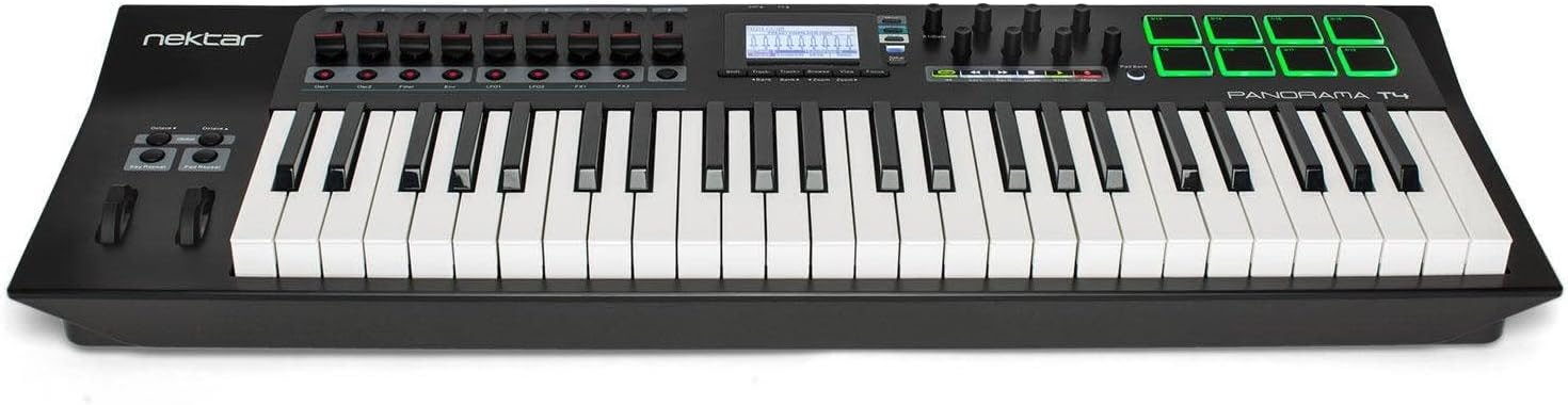 Nektar Panorama T4 – USB MIDI Controller Keyboard with Nektar DAW Integration + Nektarine PlugIn Control,Black