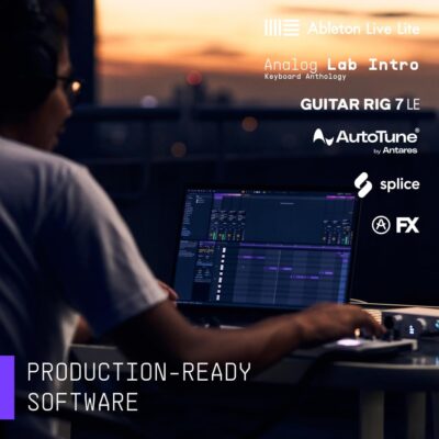 Arturia MiniFuse Recording Pack — USB Audio Interface Bundle with Condenser Microphone, Headphones, and Creative Software for Recording, Streaming, and Podcasting