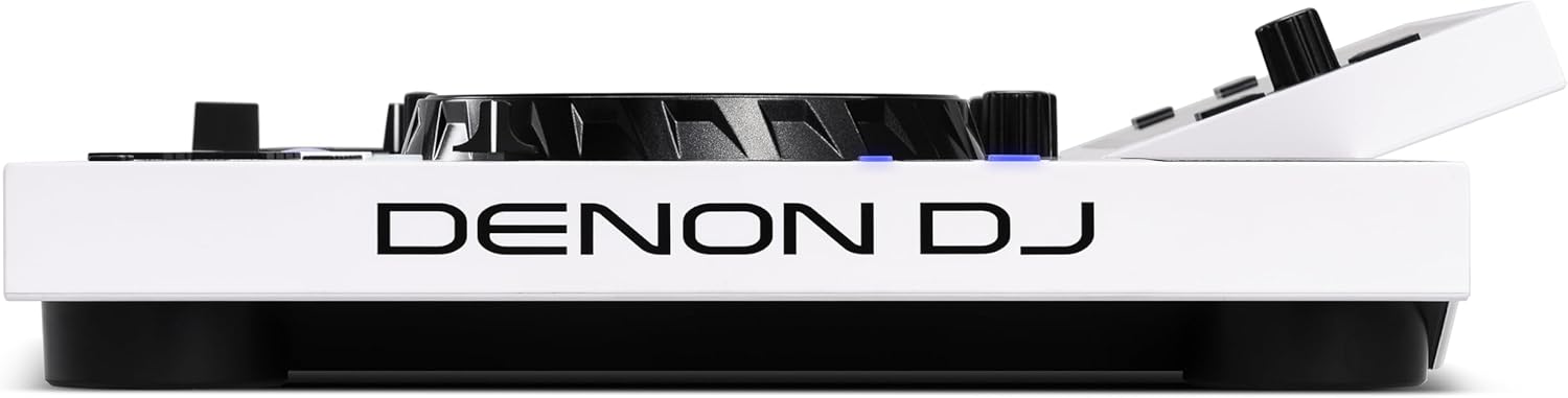 Denon DJ SC LIVE 4 WHITE – Standalone DJ Controller with Stems on 4-Decks, Wi-Fi Streaming, Build-in Speakers, Serato DJ and Virtual DJ Compatible