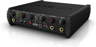 IK Multimedia AXE I/O SOLO premium 2-in 3-out 24-bit, 96 kHz USB audio interface for Mac/PC with advanced guitar tone shaping, Hi-Z re-amp out and massive AmpliTube and TONEX software bundle