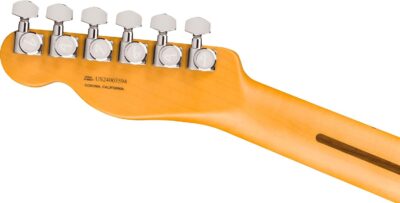 Fender American Ultra II Telecaster – Sinister Red Bundle with Case, Strap, Cable, Hat, and Guitar Cleaning Kit