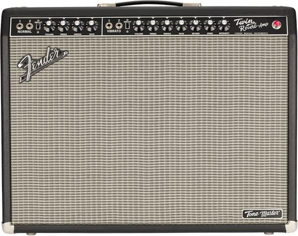 Fender Tone Master Twin Reverb Guitar Amplifier Bundle with Instrument Cable, Amperstand Guitar Cradle, Tuner, and Austin Bazaar Exclusive 24-Pack Picks