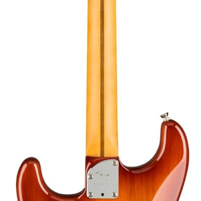 Fender American Professional II Stratocaster – Sienna Sunburst Bundle with Case, Strap, Cable, and Guitar Cleaning Kit