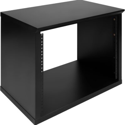 Gator Frameworks Elite Furniture Series 8U Wood Desktop Studio Rack in Standard Black Finish (GFW-ELITERK-8U-BLK)