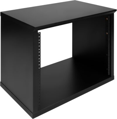 Gator Frameworks Elite Furniture Series 8U Wood Desktop Studio Rack in Standard Black Finish (GFW-ELITERK-8U-BLK)