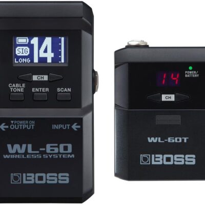 619iM3RjkrL. AC SL1200 BOSS WL-60 Wireless Guitar System with Bodypack Transmitter and Stompbox-size Receiver (WL-60), Black
