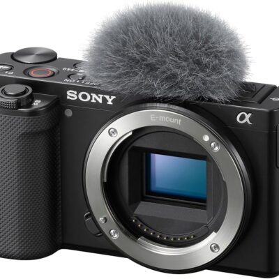 Sony Alpha ZV-E10 – APS-C Interchangeable Lens Mirrorless Vlog Camera – Black