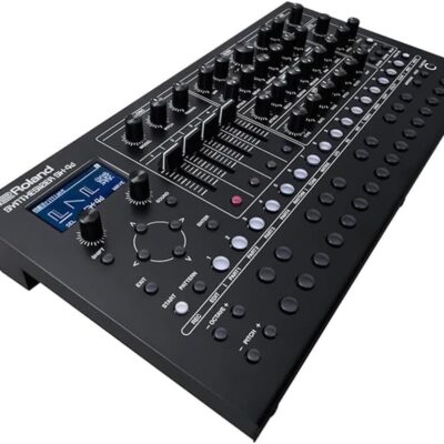 Roland SH-4D Desktop Synthesizer Bundle w/Roland RMIDI-B10 Black Series MIDI Cable and Liquid Audio Polishing Cloth