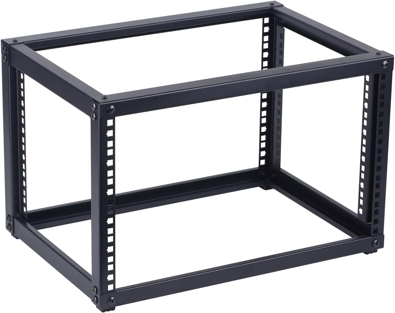 6U Open Frame Network Rack, Server Rack Shelf for Networking, Server, Audio and Video Equipment, Desktop AV Rack
