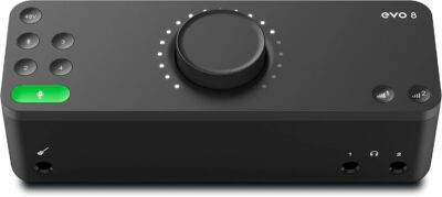 61AC2iVjOcS. AC SL1500 Audient EVO 8 4-In 4-Out USB Audio Interface Bundle with Instrument Cable, XLR Cable, and Austin Bazaar Polishing Cloth