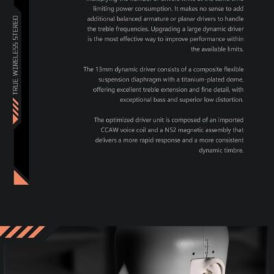 61ANrY6OGxL. AC SL1500 Moondrop Space Travel TWS Earphone Bluetooth 5.3 Noise Canceling True Wireless Stereo IEMs(Black)